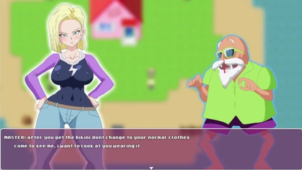 Android 18 Quest for the balls 1 Android 18 in Tight Swimsuit