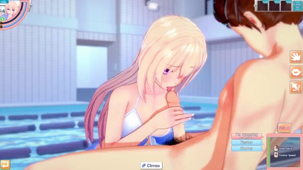 3D/Anime/Hentai: Hottest and most popular girl in school gets Fucked by the pool in her bikini !!!