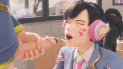 3D Compilation: School Girl Dva Blowjob Masturbate and Anal Hard Fucked